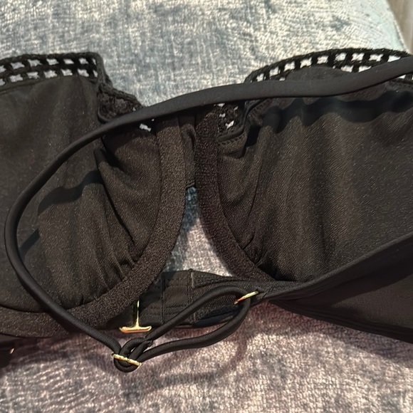 Shade & Shore Black Lace Overlay Bra Intimates - Picture 3 of 5